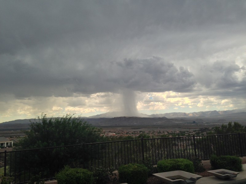 Las Vegas valley rain
